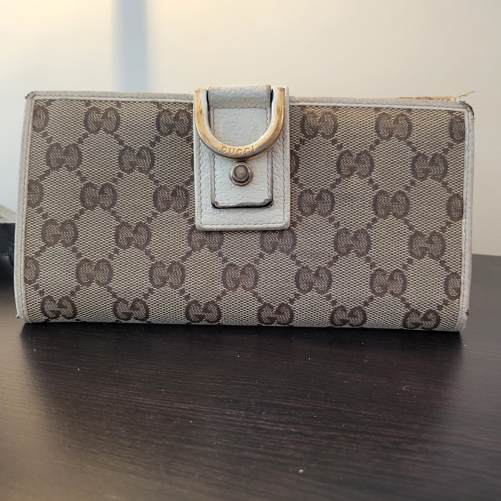 Gucci Monogram Canvas Wallet